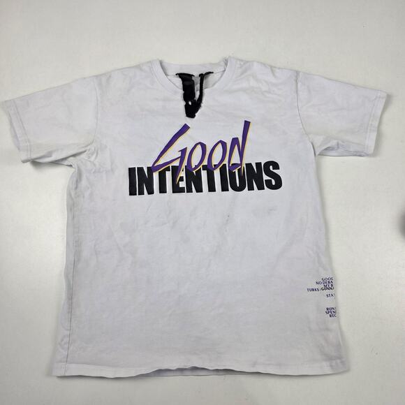 VLONE Other - VLONE Good Intentions Shirt Mens‎ XL White NAV Album Doves Graphic Made USA
